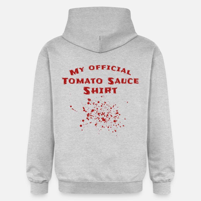 Sauce tomate Spots Tomates - Sweat à capuche Softstyle® Gildan Unisexe - gris clair chiné