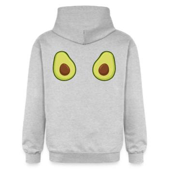 Avocado - Sweat à capuche Softstyle® Gildan Unisexe - gris clair chiné - Dos - Liana (172cm)