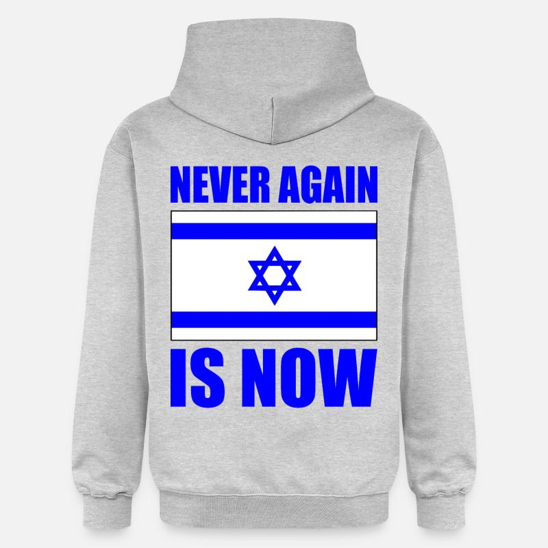 Never again is now - Sweat à capuche Softstyle® Gildan Unisexe - gris clair chiné