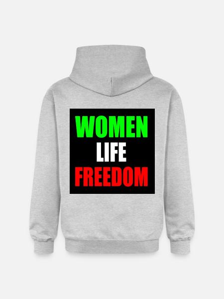 Women life freedom - Gildan Unisex Softstyle® Midweight Hoodie - light heather grey