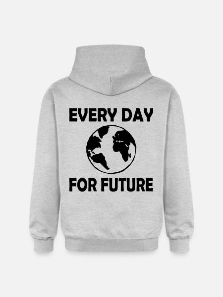 Every day for future - Gildan Unisex Softstyle® Midweight Hoodie - light heather grey