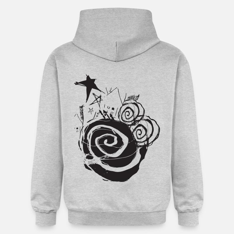 CrazyHouse_White - Sweat à capuche Softstyle® Gildan Unisexe - gris clair chiné
