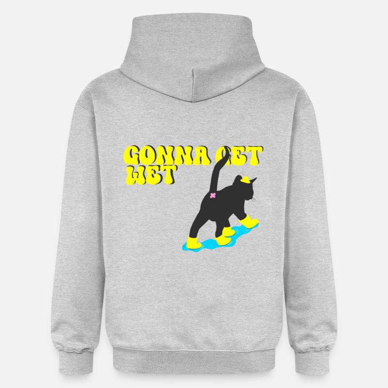 On va se mouiller - Sweat à capuche Softstyle® Gildan Unisexe - gris clair chiné