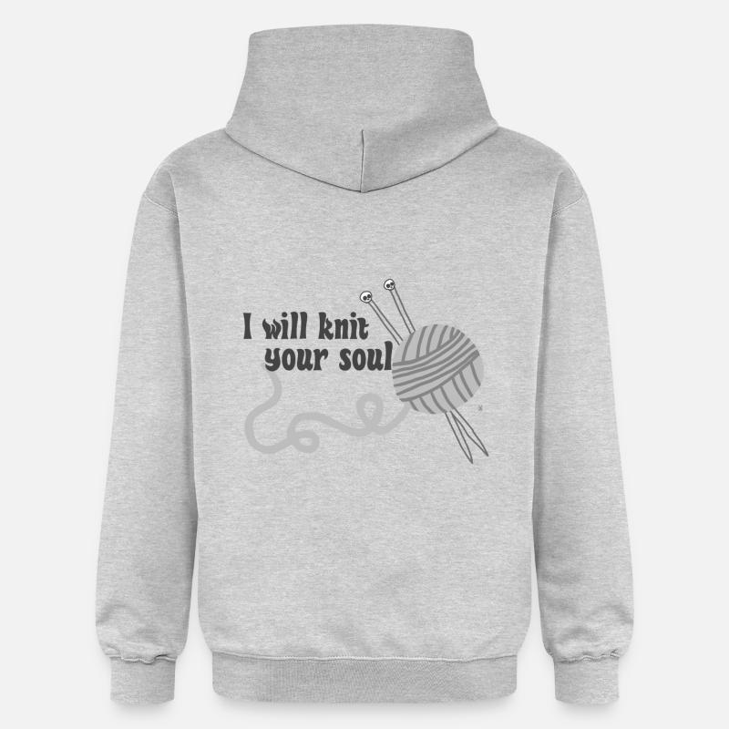 Goth Knitter - Sweat à capuche Softstyle® Gildan Unisexe - gris clair chiné