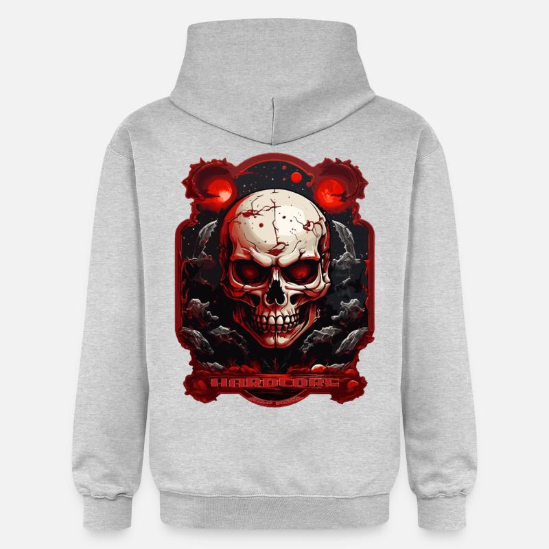 Hardcore - Sweat à capuche Softstyle® Gildan Unisexe - gris clair chiné