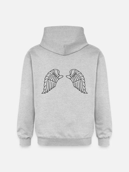 Tragflächen - Gildan Unisex Softstyle® Midweight Hoodie - Hellgrau meliert