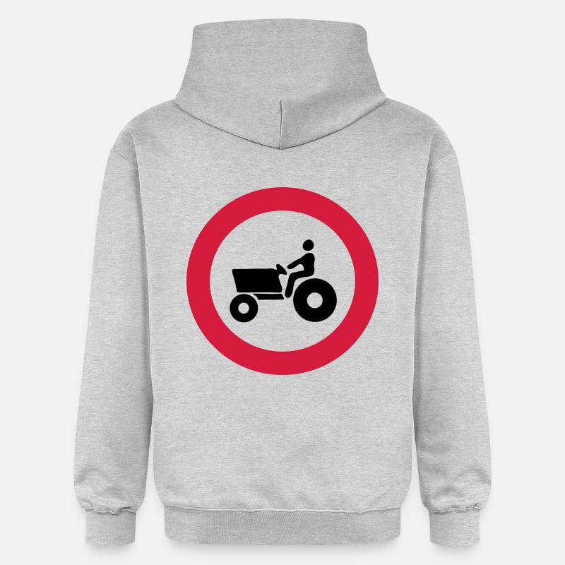 divieto trattori - Gildan Unisex Softstyle® Midweight Hoodie - Hellgrau meliert