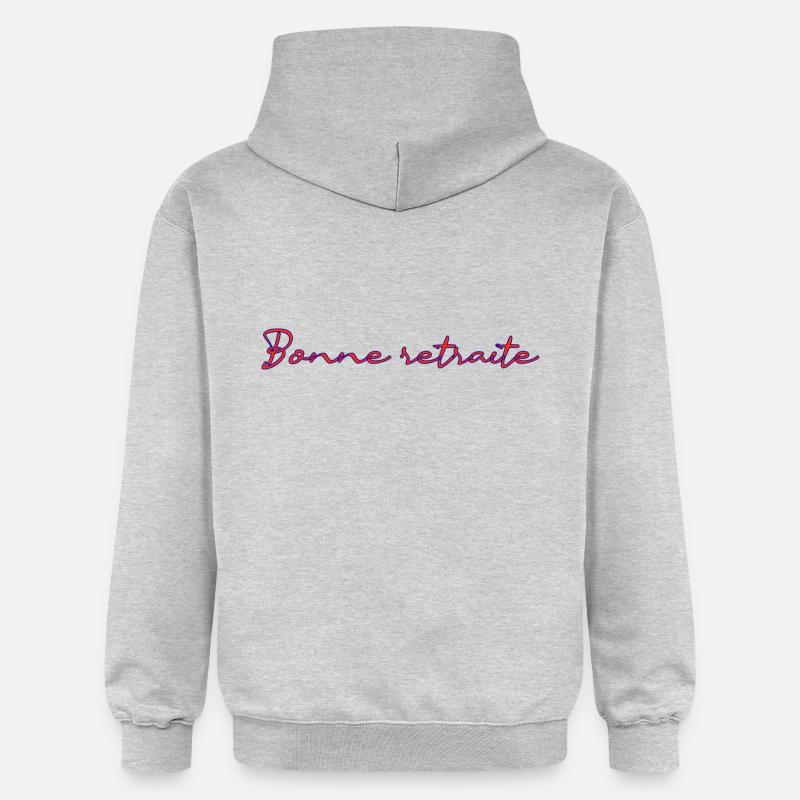 RETRAITE. RETRAITE. RETRAITEE. RETRAITE - Sweat à capuche Softstyle® Gildan Unisexe - gris clair chiné