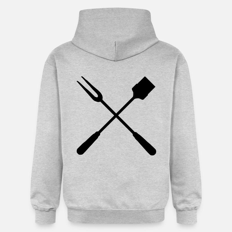 Couverts de barbecue - Sweat à capuche Softstyle® Gildan Unisexe - gris clair chiné