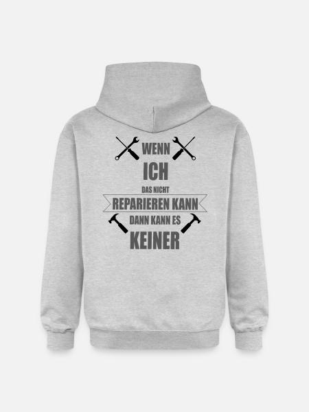 Handwerker - Gildan Unisex Softstyle® Midweight Hoodie - Hellgrau meliert