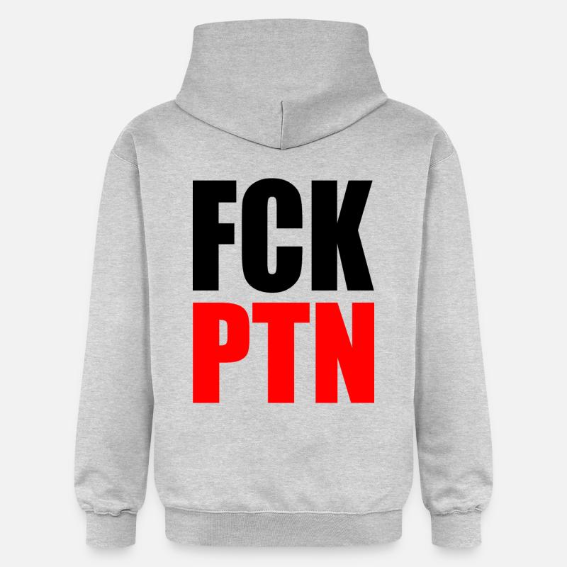 Fck ptn - Sweat à capuche Softstyle® Gildan Unisexe - gris clair chiné