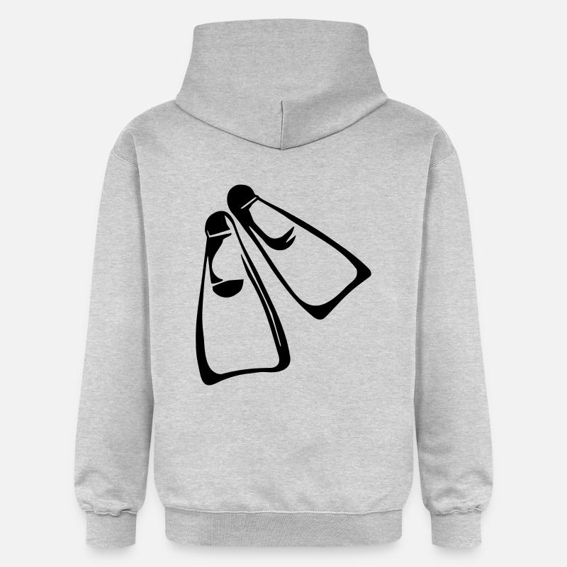 Plongée - Sweat à capuche Softstyle® Gildan Unisexe - gris clair chiné