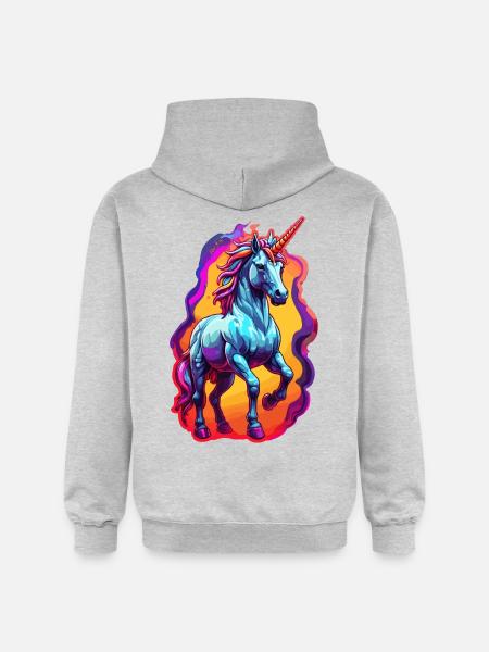 Unicorn - Gildan Unisex Softstyle® Midweight Hoodie - light heather grey