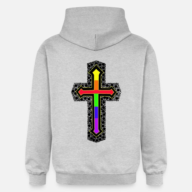 Croix Croix Kruzifx - Sweat à capuche Softstyle® Gildan Unisexe - gris clair chiné