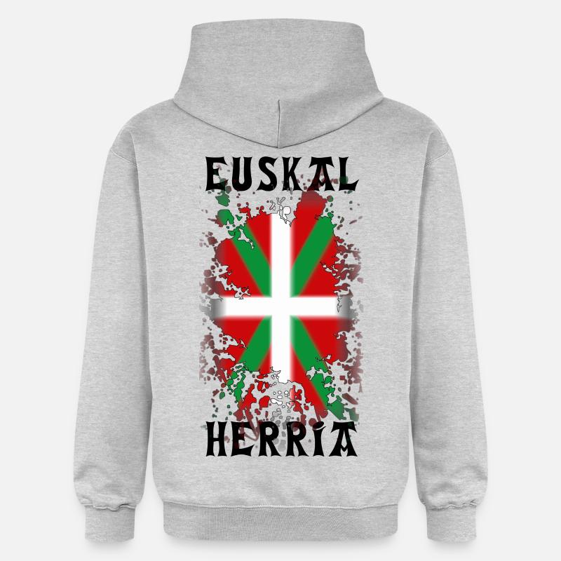 Euskal Herria Pays Basque - Sweat à capuche Softstyle® Gildan Unisexe - gris clair chiné