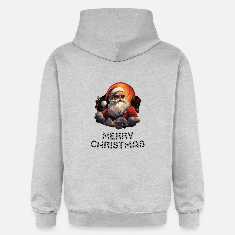 Père Noël - Marry Christmas - Sweat à capuche Softstyle® Gildan Unisexe - gris clair chiné