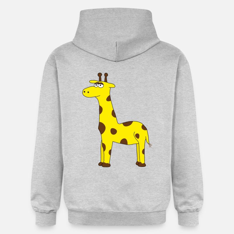 Girafes - Sweat à capuche Softstyle® Gildan Unisexe - gris clair chiné