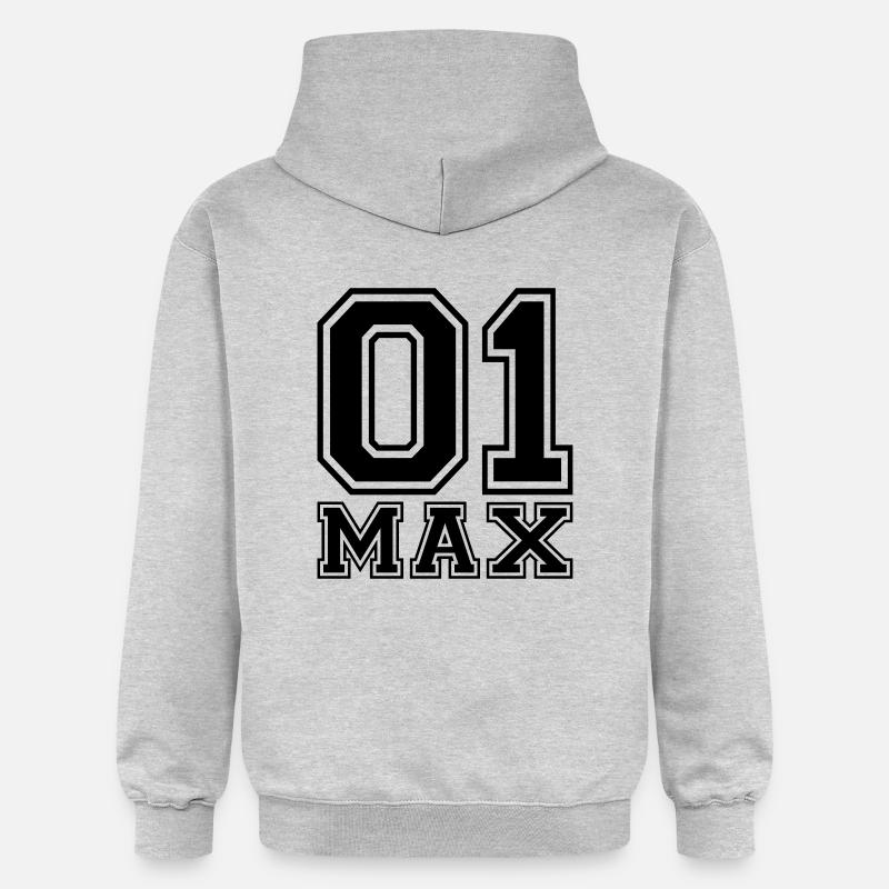 Max - Nom - Sweat à capuche Softstyle® Gildan Unisexe - gris clair chiné