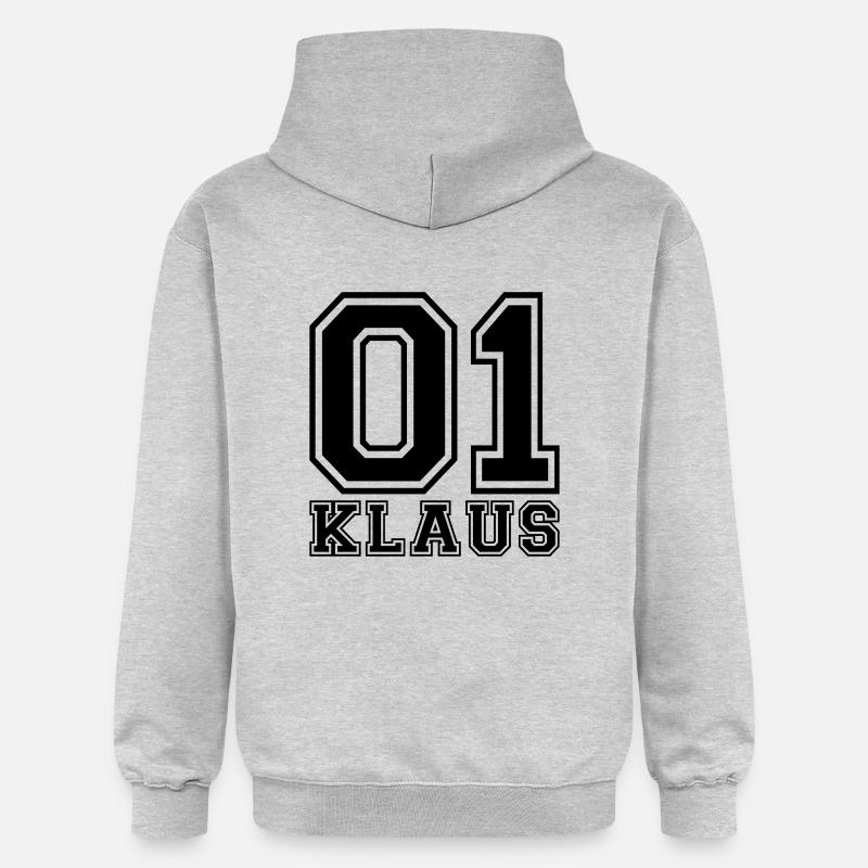 Klaus - Nom - Sweat à capuche Softstyle® Gildan Unisexe - gris clair chiné