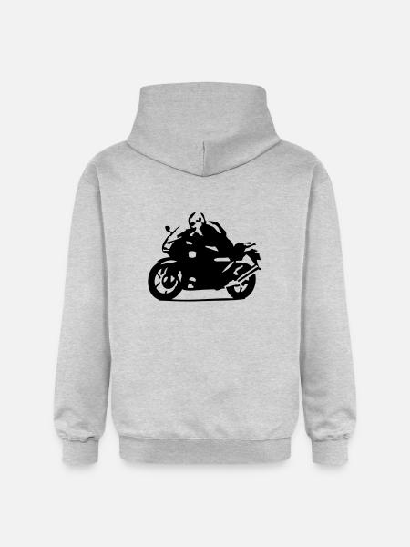 biker - Gildan Unisex Softstyle® Midweight Hoodie - light heather grey