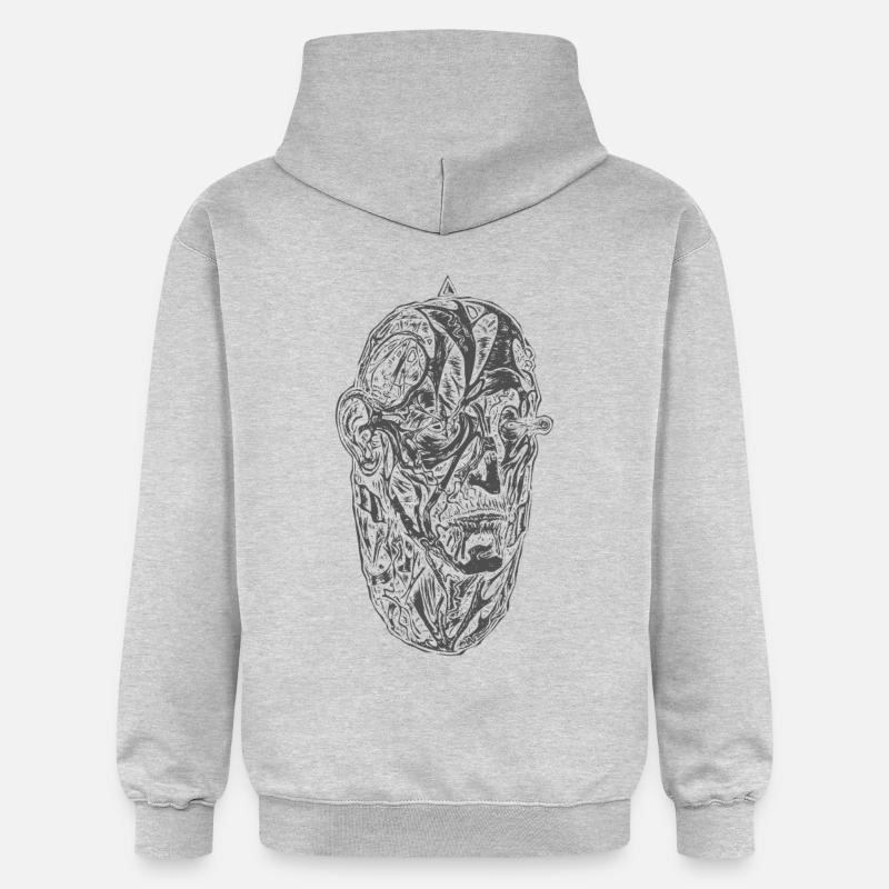 "Egg" (gris) - Sweat à capuche Softstyle® Gildan Unisexe - gris clair chiné