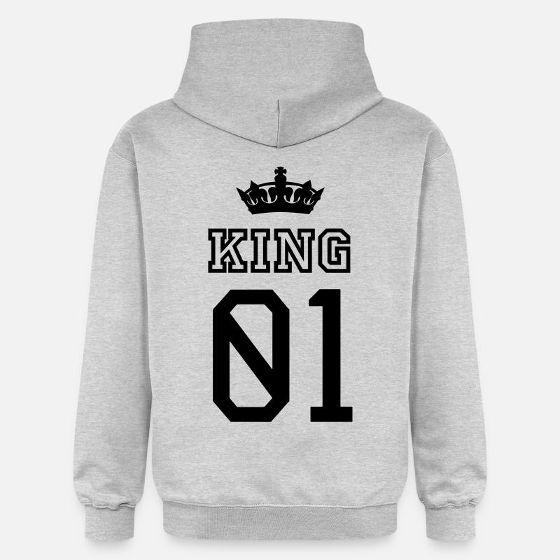 KING - Sweat à capuche Softstyle® Gildan Unisexe - gris clair chiné