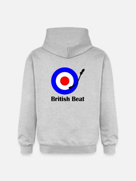 british beat - Gildan Unisex Softstyle® Midweight Hoodie - light heather grey