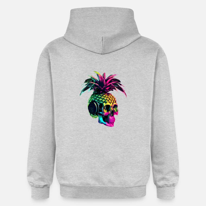 Chaton Chaton Chat Polygone Chat - Sweat à capuche Softstyle® Gildan Unisexe - gris clair chiné