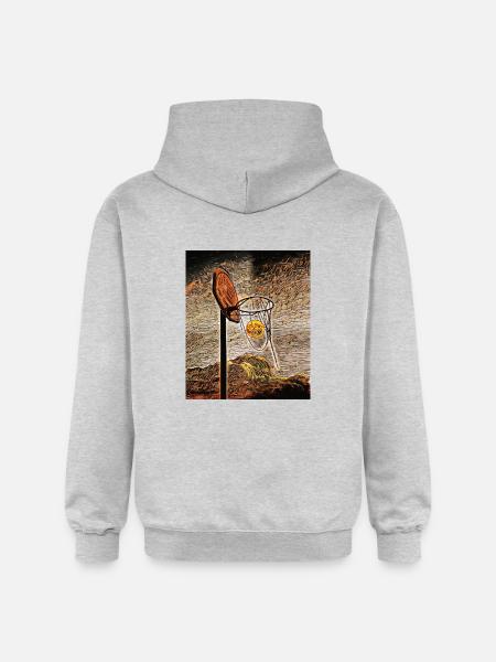 Moonlight Basketball - Gildan Unisex Softstyle® Midweight Hoodie - light heather grey