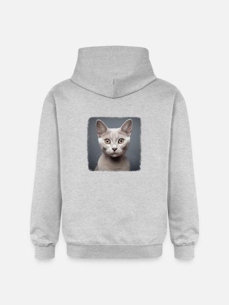 Burmilla Kitten Burmilla Cat - Gildan Unisex Softstyle® Midweight Hoodie - light heather grey