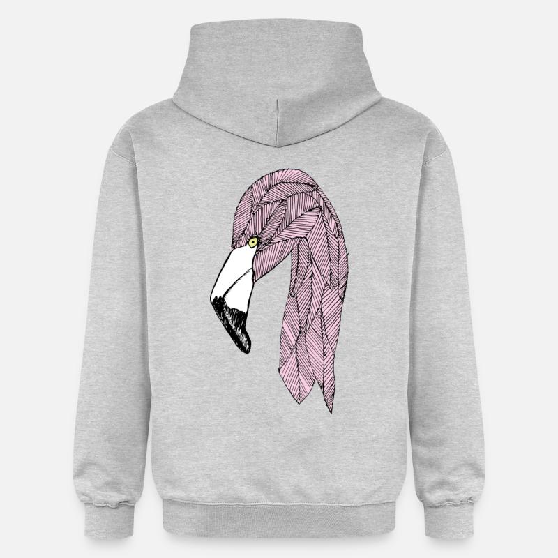 flamant - Sweat à capuche Softstyle® Gildan Unisexe - gris clair chiné