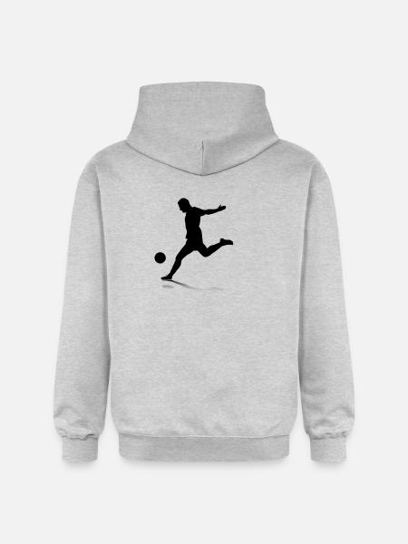 Shooting Striker - Gildan Unisex Softstyle® Midweight Hoodie - Hellgrau meliert