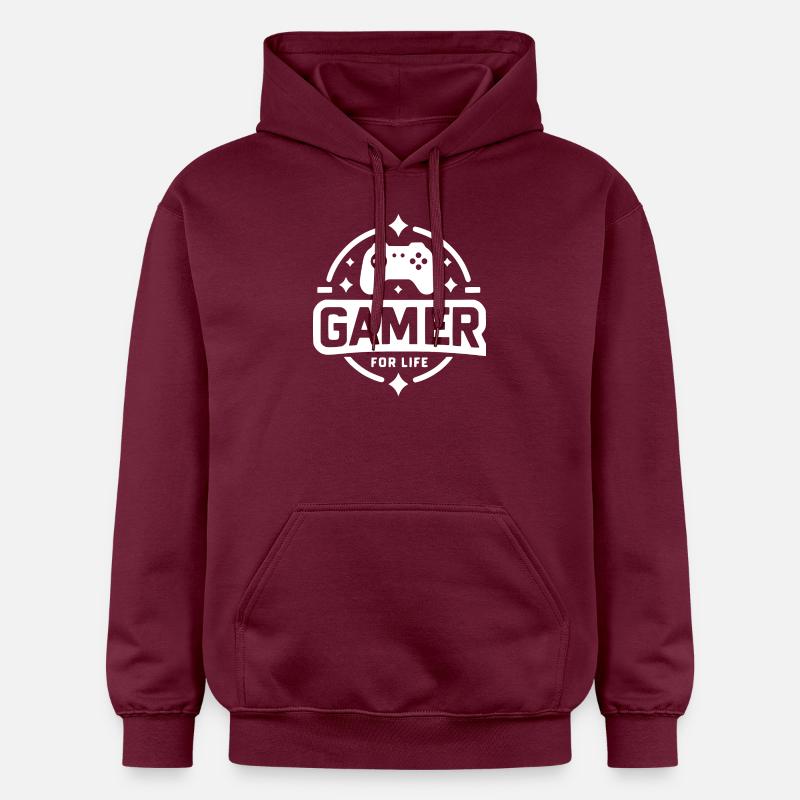 Joueur à vie - Sweat à capuche Softstyle® Gildan Unisexe - maroon