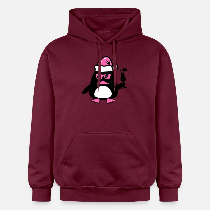 Noël du canard de plage - Sweat à capuche Softstyle® Gildan Unisexe - maroon