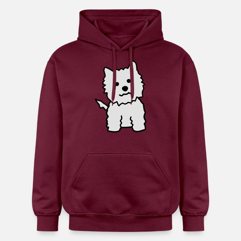 west highland white terrier - Sweat à capuche Softstyle® Gildan Unisexe - maroon