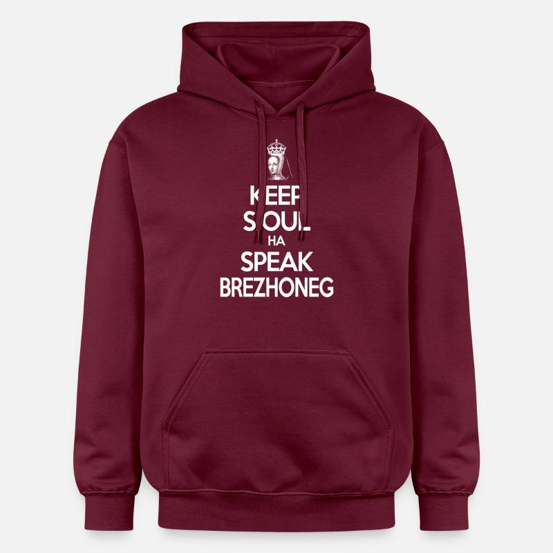 keepsioul-brezhoneg-gwenn - Sweat à capuche Softstyle® Gildan Unisexe - maroon