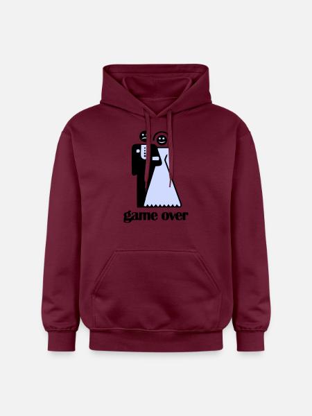 Wedding Game Over - Gildan Unisex Softstyle® Midweight Hoodie - maroon
