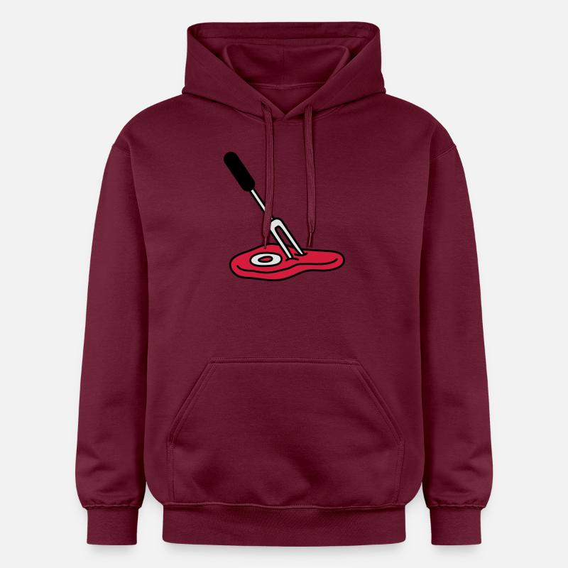 Barbecue Fork And Steak - Sweat à capuche Softstyle® Gildan Unisexe - maroon