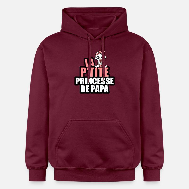la p'tite princesse de papa - Sweat à capuche Softstyle® Gildan Unisexe - maroon