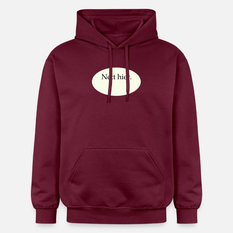 Nett hier Blanko Vorlage - Gildan Unisex Softstyle® Midweight Hoodie - Maroon