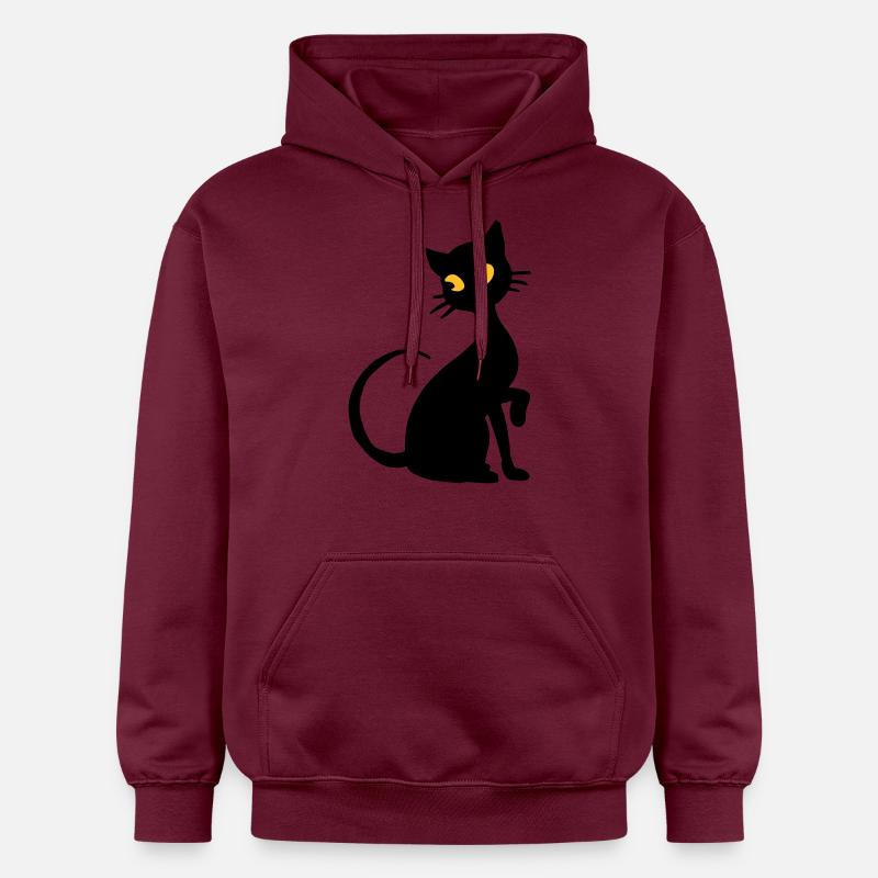 Chat - Sweat à capuche Softstyle® Gildan Unisexe - maroon