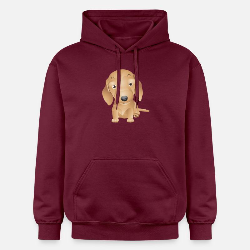 3 chien - Sweat à capuche Softstyle® Gildan Unisexe - maroon