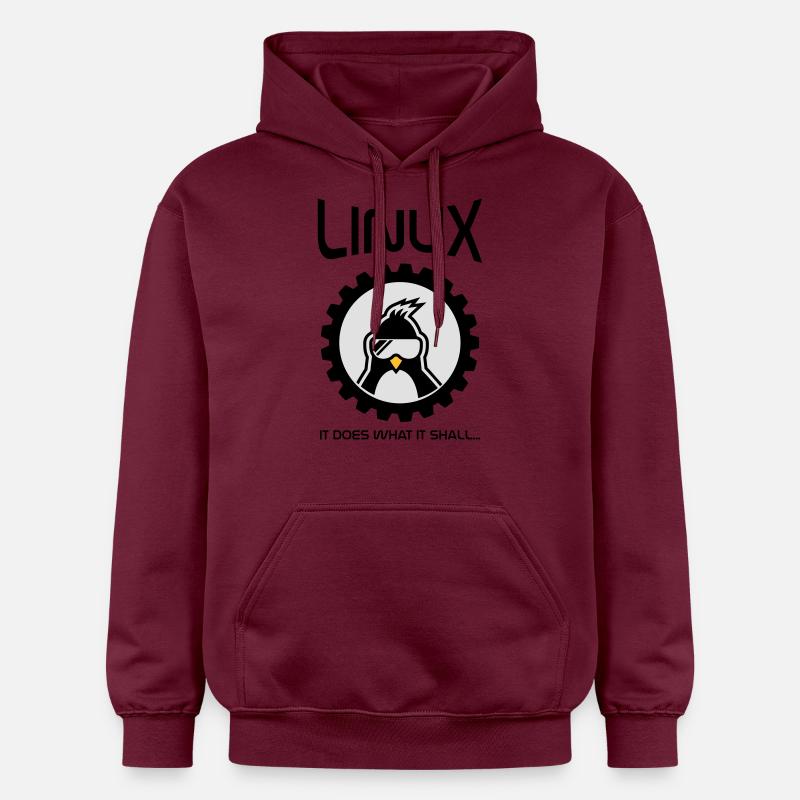 Linux fait ce qu'il doit - Sweat à capuche Softstyle® Gildan Unisexe - maroon