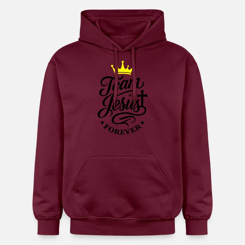 L’Équipe Jésus dicte - Sweat à capuche Softstyle® Gildan Unisexe - maroon