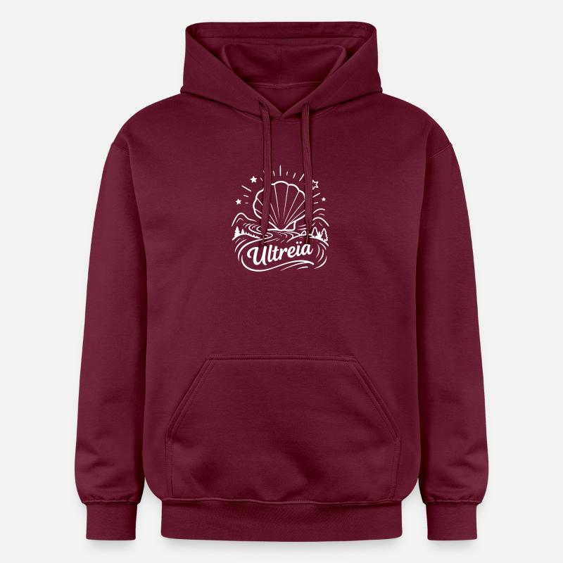 Ultreïa chemin de Saint-Jacques Compostelle - Sweat à capuche Softstyle® Gildan Unisexe - maroon