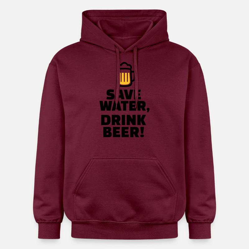 Save Water Drink Beer - Sweat à capuche Softstyle® Gildan Unisexe - maroon