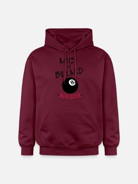 quote vänner godnatt biljard 8 bollsporter humor - Gildan luvtröja unisex Softstyle® Midweight - Maroon