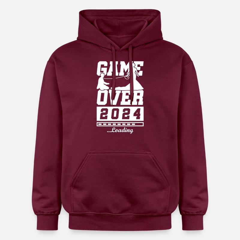 Hochzeit Loading 2024 Game Over - Gildan Unisex Softstyle® Midweight Hoodie - Maroon