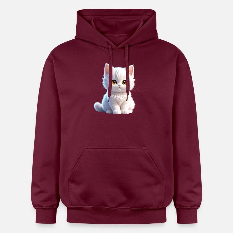 Mignon minou blanc - Sweat à capuche Softstyle® Gildan Unisexe - maroon
