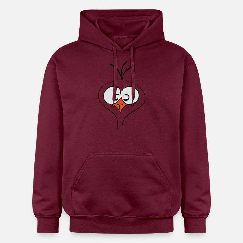 drôle d'oiseau - Sweat à capuche Softstyle® Gildan Unisexe - maroon